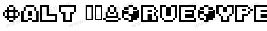 Salt 常规(TrueType)字体转换